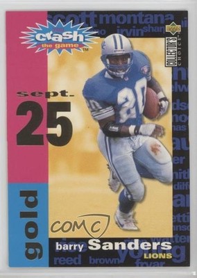 1995 Collector's Choice You Crash the Game Redemptions Gold Barry Sanders 0e2x