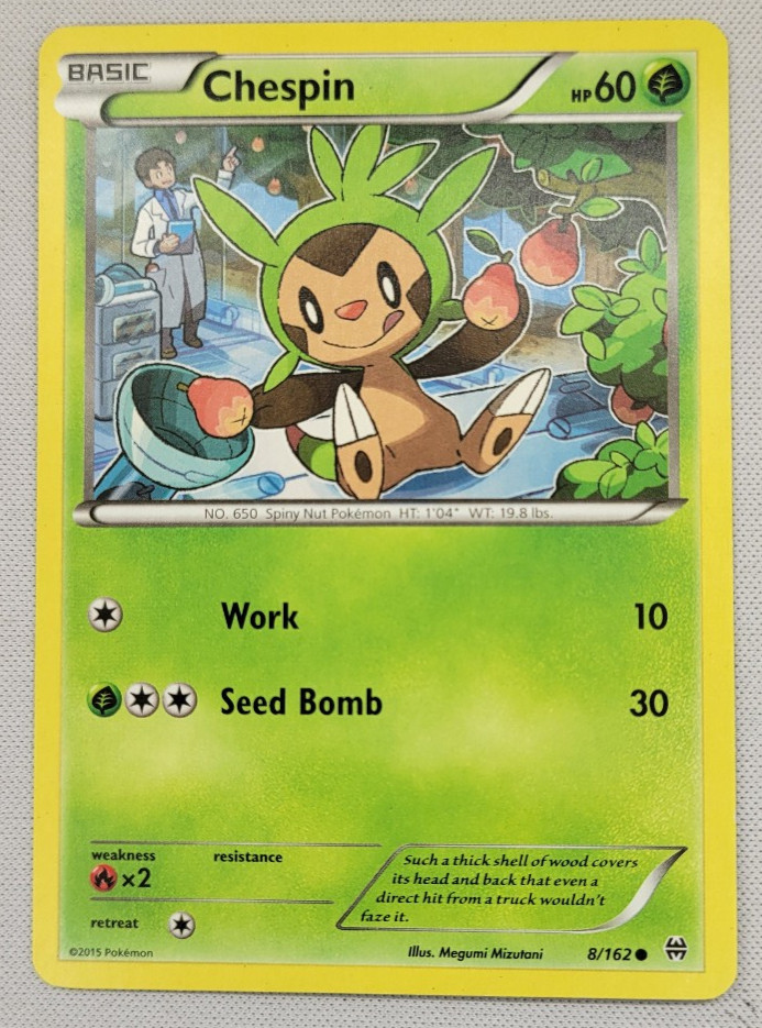 Chespin Pokemon XY Breakthrough 8/162 LP