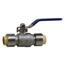 1" SS Push Fit Ball Valve
