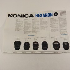 Konica Hexanon Lens Brochure Poster