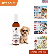 Natural Dog Sunscreen Spray with Aloe Vera - UV Protection  Skin Soother - 4oz