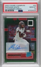 2022 Clearly Donruss Rated Rookie Green 4/25 Rachaad White #93 PSA 10 Auto 8uc