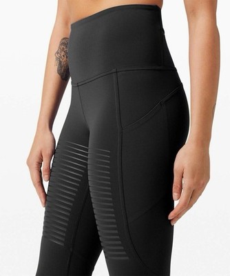 Lululemon Rogue Renegade Super High Rise Crop black leggings, size 6