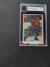 1954-55 Parkhurst Tom Johnson Vintage Montreal Canadiens #10