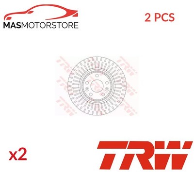 BREMSSCHEIBEN SATZ PAAR VORNE TRW DF6208S 2PCS P FÜR RENAULT LAGUNA III,LAGUNA
