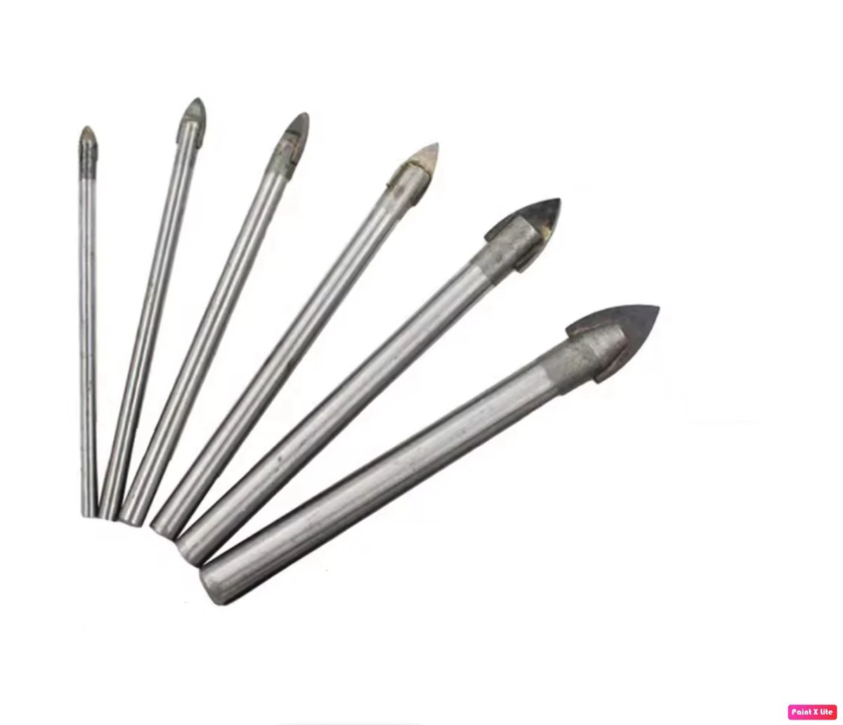 FLIESENBOHRER SET, GLASBOHRER Beton, Kreuzkopf, 3-12 Mm