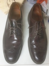 Alden Long Wing Tip Pferdeleder  12,5 48 bis 49 sehr guter Zustand burgundy