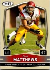 2009 CLAY MATTHEWS SAGE HIT #47 ROOKIE RC CARD USC TROJANS GREEN BAY PACKERS. rookie card picture