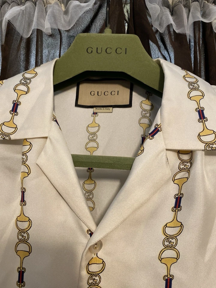 Gucci Silk horsebit Shirt - Image 3 of 4