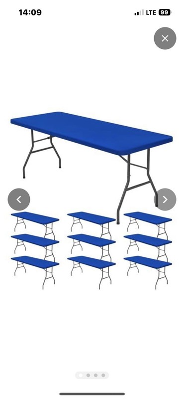 72" x 30" Elastic Edge Fitted Table Cover, 4 Color Options, Single Piece