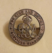 WW1 Silver Wound Badge SA153 to Driver Herbert Foxall Neville South African ASC