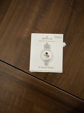 A Snow Hello-2012-Snowman Meets & Greets You With Happy Smile,Hallmark Ornament