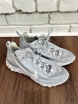Women Size9 -Nike React Element 55 Grey/White running Shoes BQ2728 005