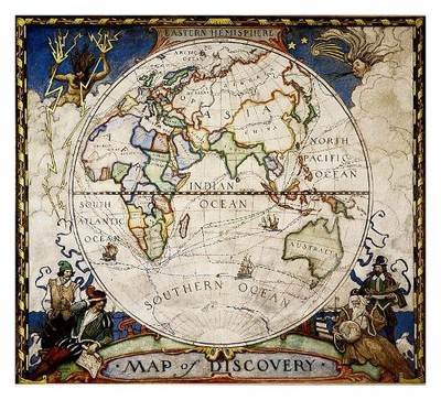 Nat Geo Maps Map of Discovery, Eastern Hemisphere Map [Tubed] (Map)