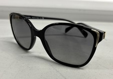 Authentic Prada Oversized Cats Eye Sunglasses Black W/Grey Lens Model: SPR010 