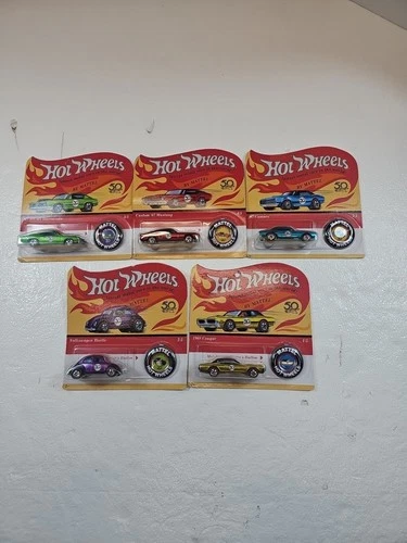 Hot Wheels 50th Anniversary Redline 2018 - Complete Set Of 5 Diecast