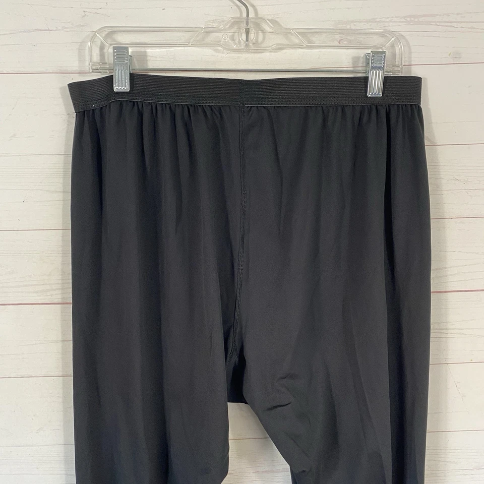 Calça Masculina Militar Polartec Camada 1 Peso de Seda Camada Base Extra Grande Preta Puxada - Imagem 4 de 4