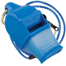 Fox 40 Sonik Blast CMG 3-Chamber Pealess Whistle + Lanyard, Blue