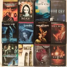 DVD 12 Horror Ghosts of Mars May Fourth Kind Cry Ghost Ship Gothika Haunting Saw