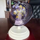 100th Annv Ltd Edition Fenton Royal Purple Hat & Stand Designed by JK Spindler