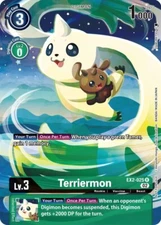 Terriermon Alternate Art - EX2-025 NM - Digimon TCG