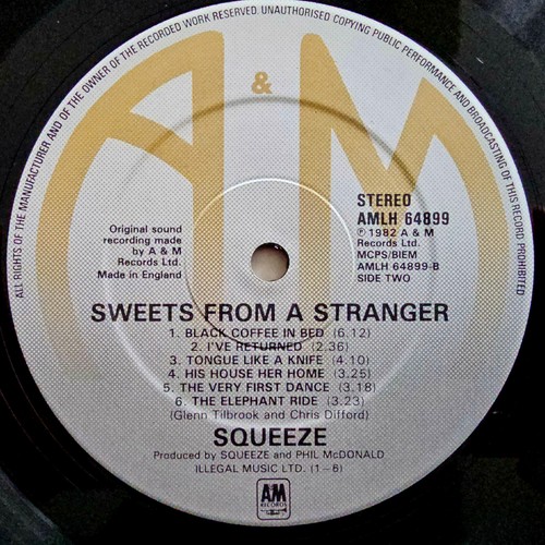 Squeeze (e) - Sweets From A Stranger - Excellent Condition 1982 LP - Picture 7 of 8