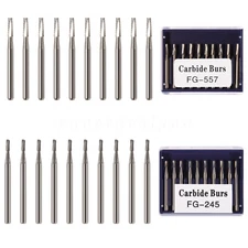 Dental Carbide Burs Tungsten Steel FG #557 /FG #245 for High Speed Handpiece SA
