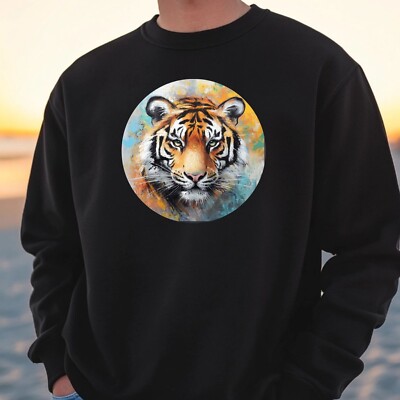 Tiger Portrait Sweatshirt Kuschelig und Perfekt für jeden Anlass S bis 4XL