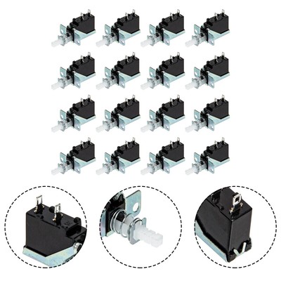  20 Pcs Momentary Double Straight Key Self-Locking Switch Cabinet Range Hood