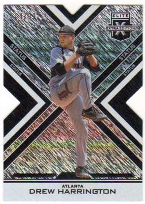 2016 Elite Extra Edition Status Die Cut Black /99 #46 Drew Harrington Braves