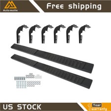 For Dodge Ram 1500 Quad Cab 2009-2018 6 Running Board Nerf Bar Side Step Black