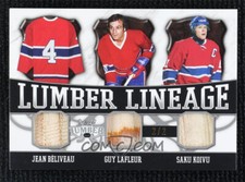 2021-22 Leaf Lumber Lineage Relics Béliveau Lafleur Koivu 2/2 STICK