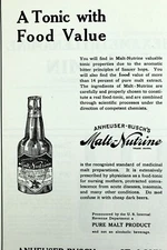 1917 MALT-NUTRINE Anheuser-Busch Advertising Original Antique Print Ad