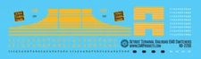 N Scale - Detroit Terminal Dark Yellow EMD Switcher Decals