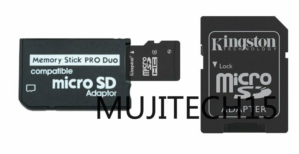 2x Micro SD Naar Memory Stick Pro Duo Adapter – Voor PDA, Camera En Meer, Ondersteunt 128MB Tot 16GB
