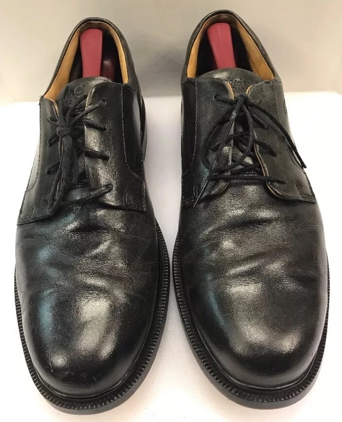 Oxford Timberland Uomo 11 5 M D Impermeabile Pelle Punta Tinta Unita Nero 90082 7027