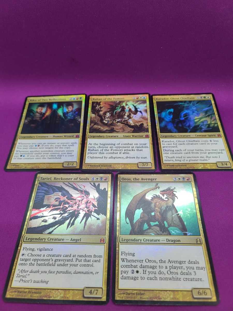 MTG Commander 2011 Complete Set of 15 Oversized Cards Foil