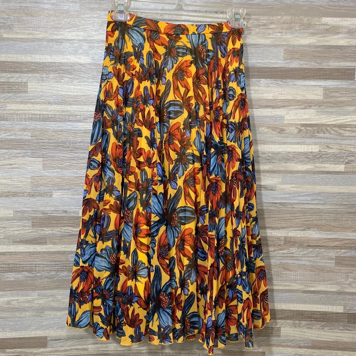 Topshop blue pleated clearance skirt
