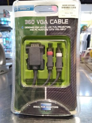 HYPERKIN XBOX 360 VGA CABLE BRAND NEW SEALED! 
