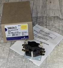 24A34-3 White Rogers Fan & Heat Sequencer Emerson Electric Mobile Home Furnace