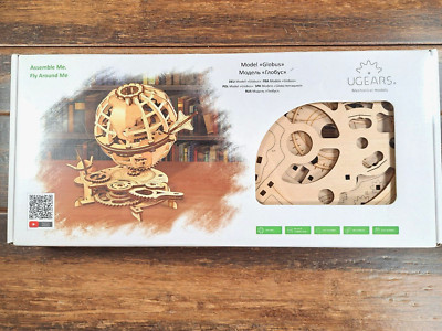 Ugears GLOBUS 3d puzzle adults Mechanical Model Kit building Wooden Assembling  