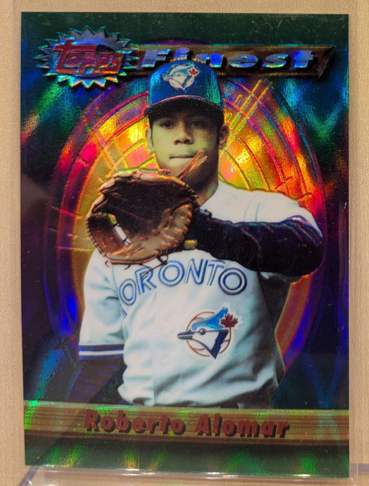 1994 Topps Finest REFRACTOR #205 Roberto Alomar Blue Jays HOF RARE PARALLEL