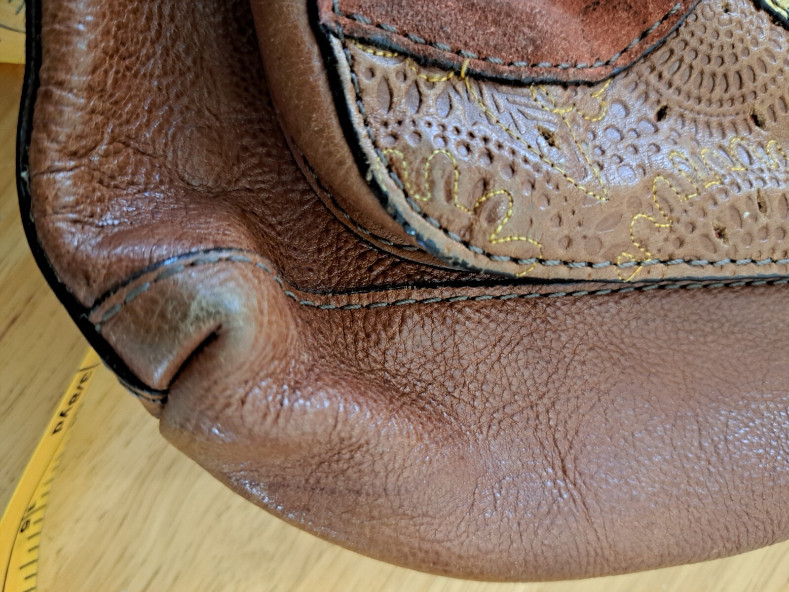 Fossil Multicolor Patchwork Leather Suede Pocket … - image 8