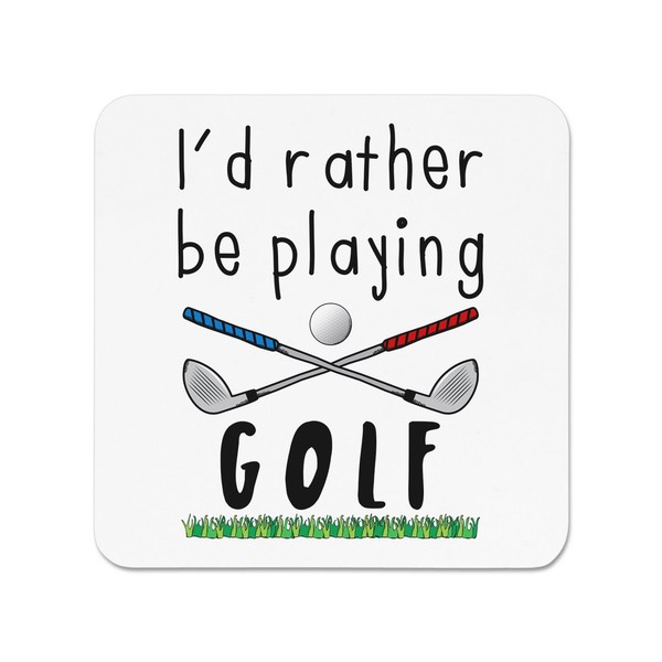 I'd Eher Sein Playing Golf KüHlschrankmagnet - Lustig Golf Vatertag-image
