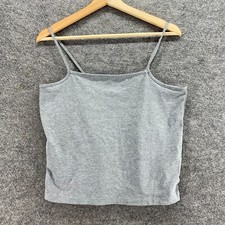New Wild Fable Cami Top Women 2XL Gray Sleeveless Square Neck Spaghetti Strap