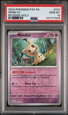 PSA 10 - 2024 POKEMON PAF EN-PALDEAN FATES 037 MIMIKYU PSA 10 - 2024 POKEMON PAF EN-PALDEAN FATES 037 MIMIKYU
