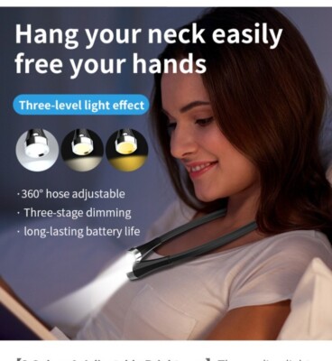 Magic  Round Neck Reading Light for Knitting, Crafting, Crochet, 3 Colours