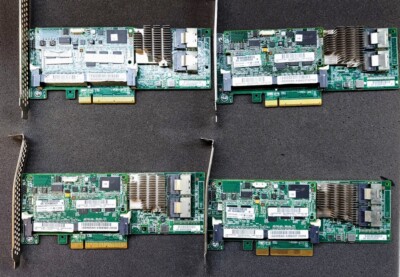 LOT OF 4 HP 631670-B21 Smart Array P420 1GB FBWC 6Gb 2-ports SAS Controller