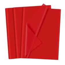 120 Sheets Red Tissue Paper Christmas Art Gift Wrapping Tissue Paper Bulk for...