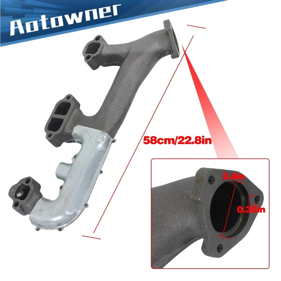 Colector de escape lado derecho para Chevy GMC C/K 1500 2500 3500 5,0/5,7 L 1988-1995 Foto 2 de 4